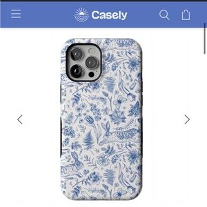 NWT Casely Bunny Toile Hop & Bloom Bold Flex Case